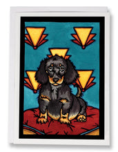 Load image into Gallery viewer, SA152: Dachshund Puppy - Sarah Angst Art Greeting Cards, Giclee Prints, Jewelry, More

