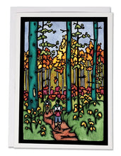 Load image into Gallery viewer, SA155: Hiking - Sarah Angst Art Greeting Cards, Giclee Prints, Jewelry, More
