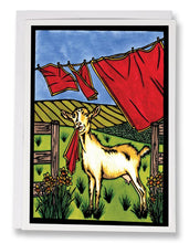 Load image into Gallery viewer, SA165: Nanny Goat - Sarah Angst Art Greeting Cards, Giclee Prints, Jewelry, More
