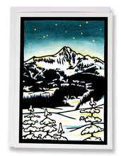 Load image into Gallery viewer, SA172: Mountain Night - Sarah Angst Art Greeting Cards, Giclee Prints, Jewelry, More

