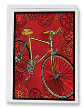 Load image into Gallery viewer, SA174: Bicycle - Sarah Angst Art Greeting Cards, Giclee Prints, Jewelry, More
