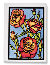 Load image into Gallery viewer, SA195: Roses - Sarah Angst Art Greeting Cards, Giclee Prints, Jewelry, More
