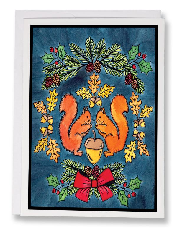 Squirrels - 212 - Sarah Angst Art Greeting Cards, Giclee Prints, Jewelry, More