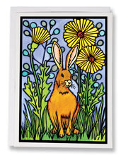 Load image into Gallery viewer, Summer Rabbit - 215 - Sarah Angst Art Greeting Cards, Giclee Prints, Jewelry, More
