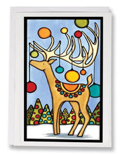 Load image into Gallery viewer, Holiday Deer - 246 - Sarah Angst Art Greeting Cards, Giclee Prints, Jewelry, More
