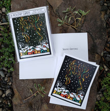 Load image into Gallery viewer, BX321 Winter Cabins - Packaged Holiday Cards
