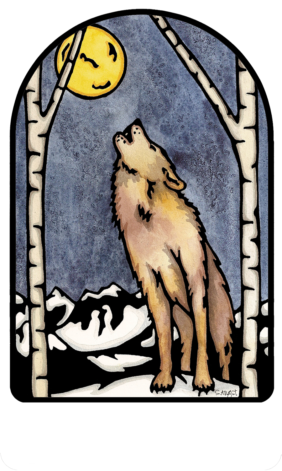 Name Dropped Sticker - QTY 250: Wolf